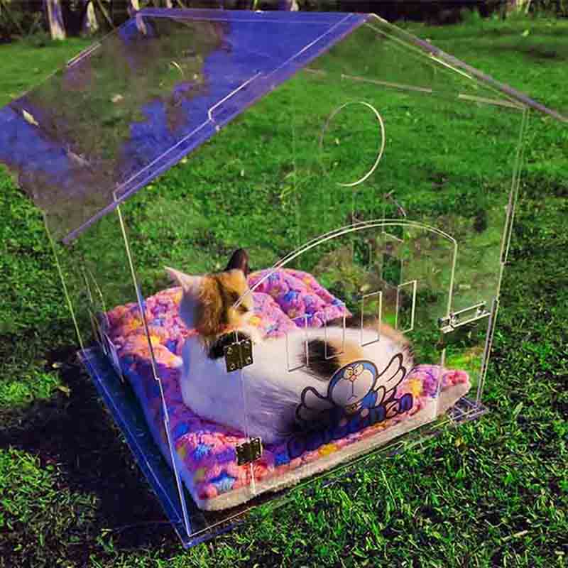 Detachable acrylic pet houses for dogs and cats