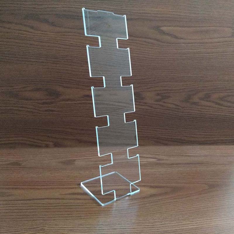 Multi-booth transparent acrylic watch display stands