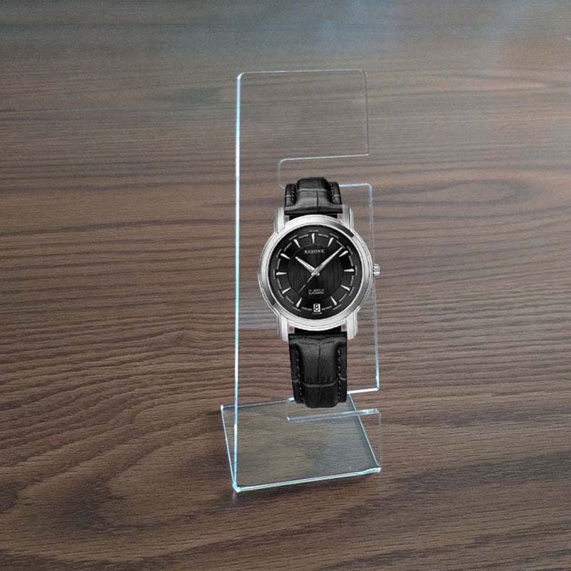 Customized L-shaped small acrylic watch display stands