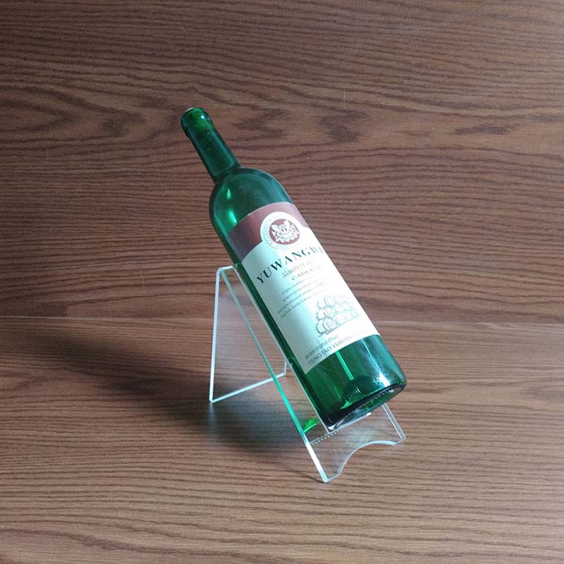 Customized L-shaped acrylic wine display stand