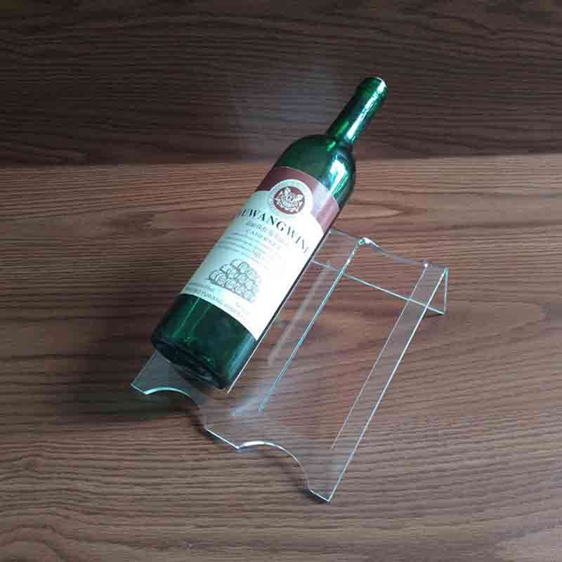 Custom-made acrylic wine display stands for Two  booths