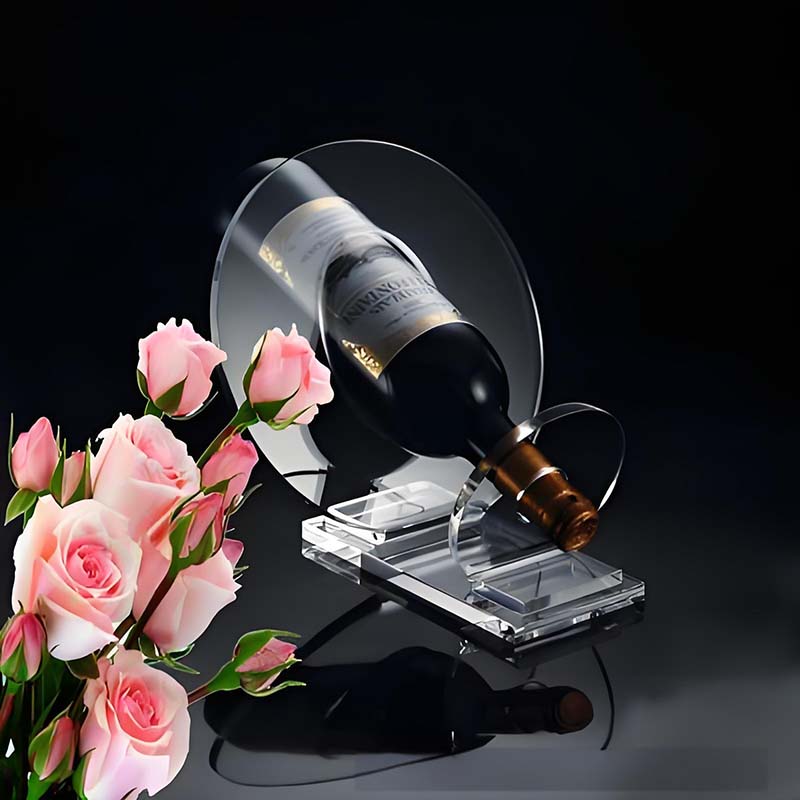 Personalized high-end acrylic red wine display stand