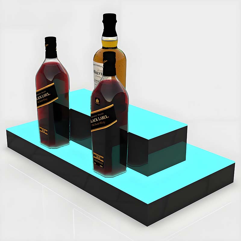 Luminous acrylic wine display stand