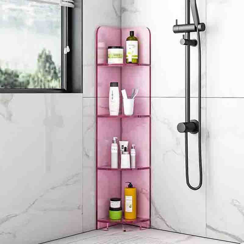 The corner acrylic cosmetic display stand is used for bathroom storage