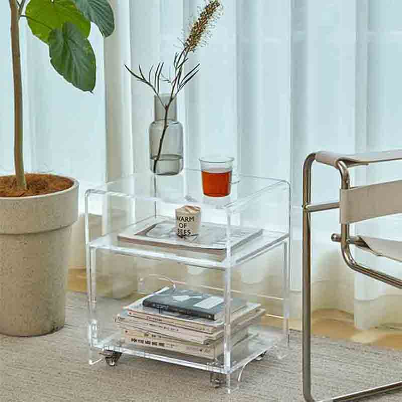 acrylic bedside table