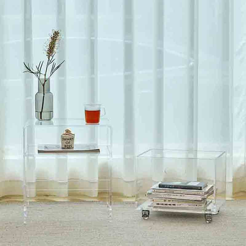 acrylic bedside table