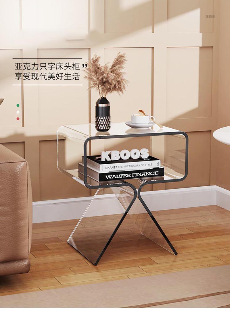 acrylic bedside tables