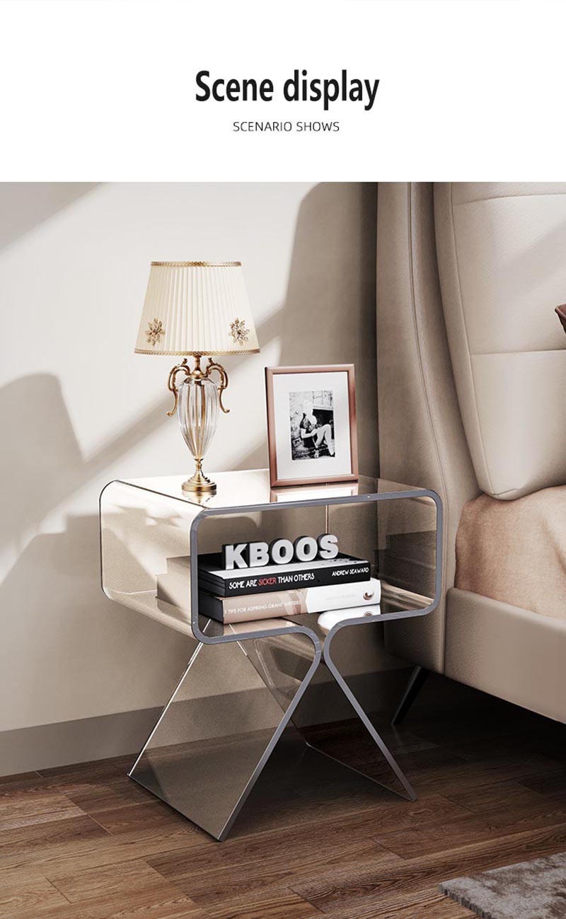 acrylic bedside tables