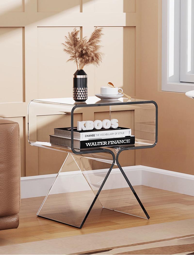 acrylic bedside tables