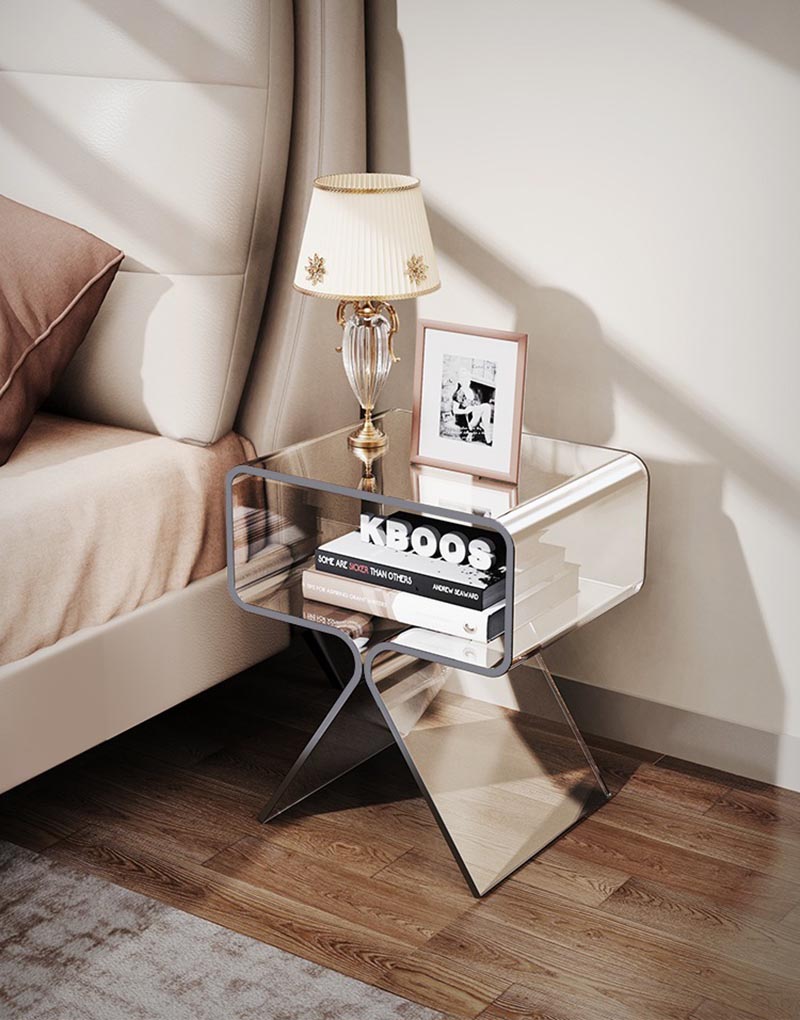 acrylic bedside tables