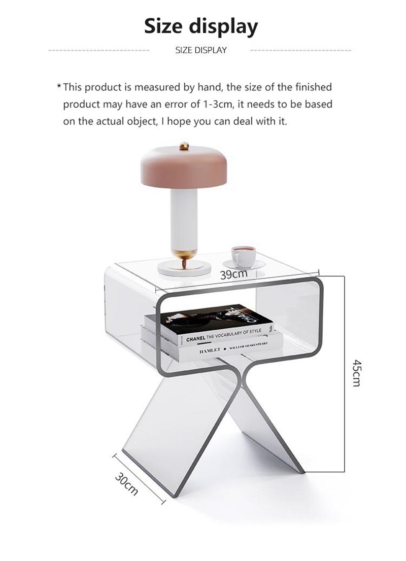 acrylic bedside tables