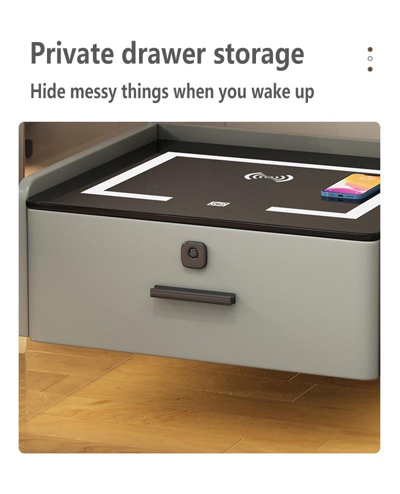 smart acrylic bedside table