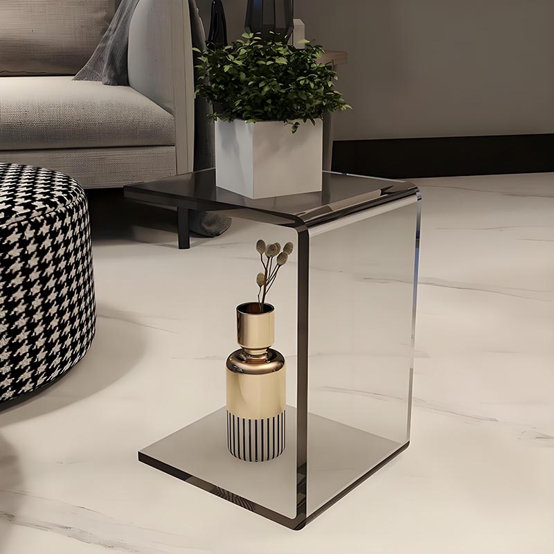 U-shaped acrylic small side table factory customization