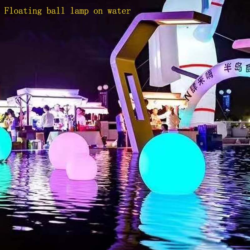 Customized acrylic spherical water lamps for park decoration by Chinese manufacturers