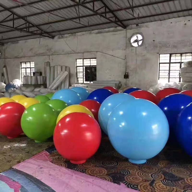 Customized large round ball lamps with colorful decorations