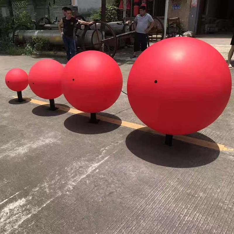 Colorful large round ball lamp
