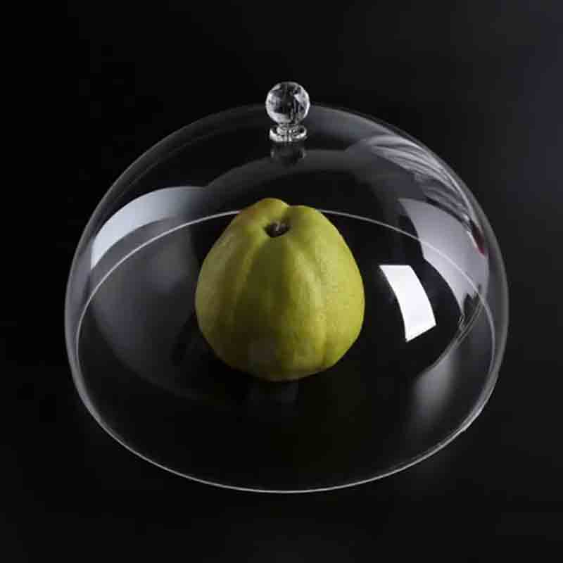 Customized transparent semi-circular acrylic food dust-proof covers by the manufacturer