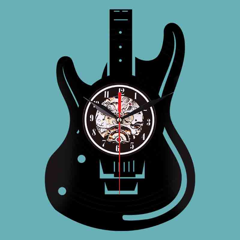 Factory Custom Guitar Shape Acrylic Wall Clock