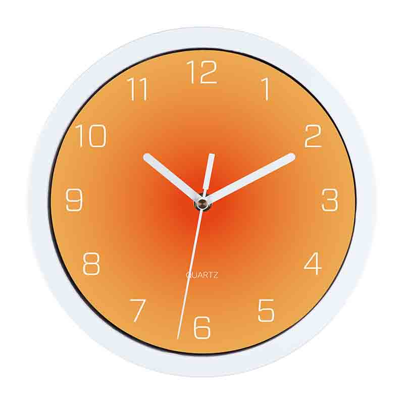 Fashion orange Acrylic Wall Clock Custom