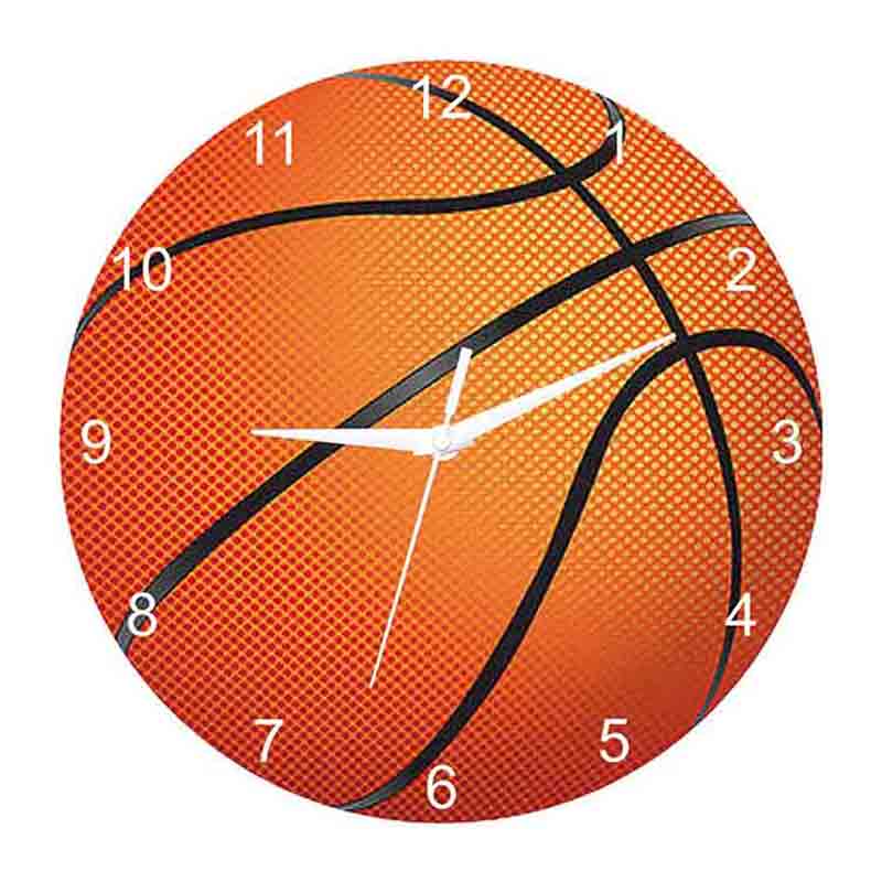 Custom basketball and footballs in shape Acrylic Wall Clock