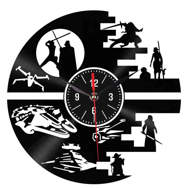 Personalized patterned record acrylic wall clock