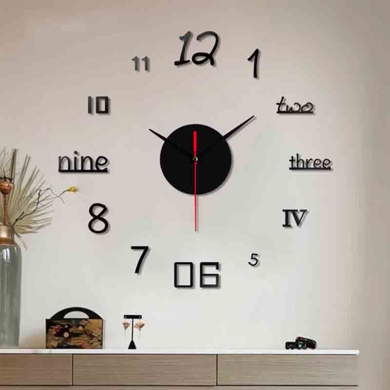 Customized acrylic digital wall clock factory