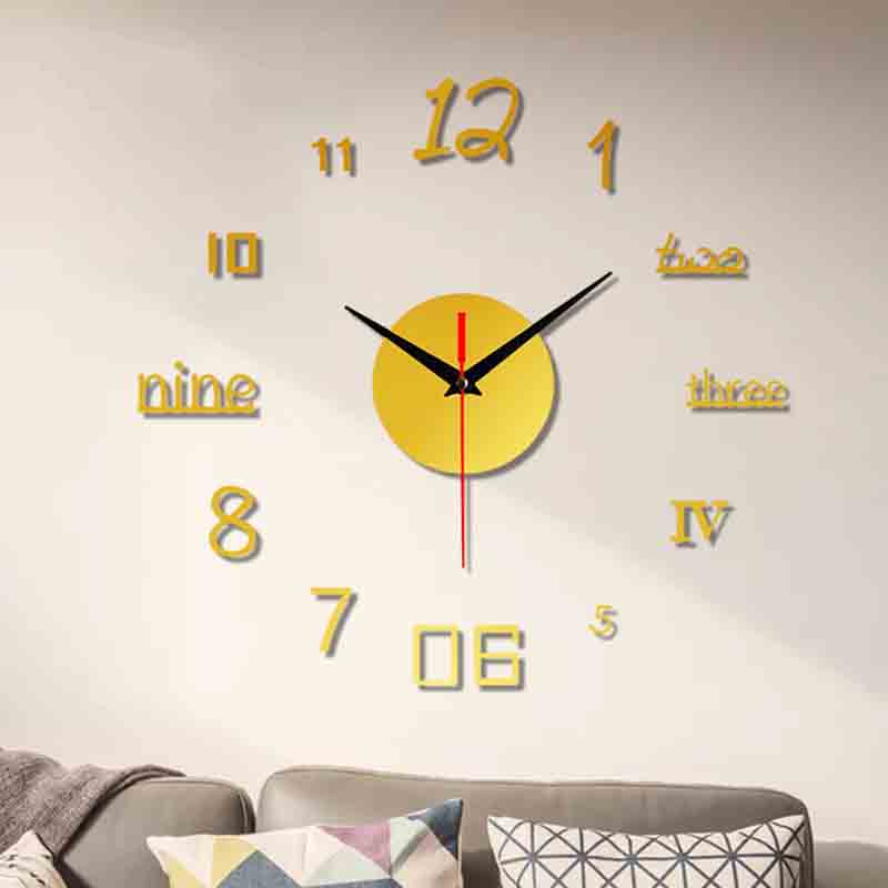 acrylic digital wall clock