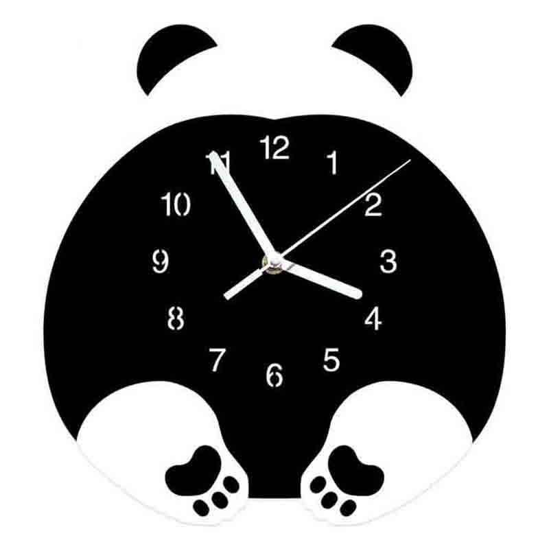 Factory Custom Panda Background Acrylic Wall Clock