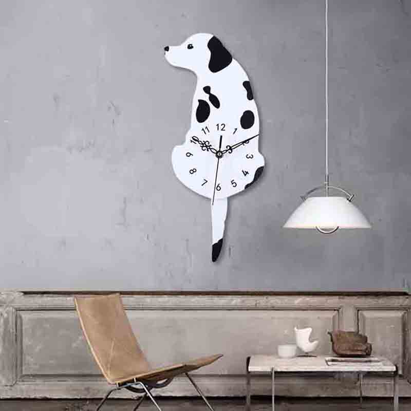 dog pattern of  Acrylic wall clock