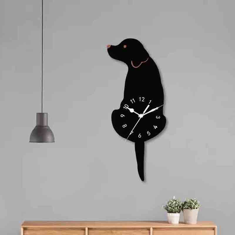 dog pattern of  Acrylic wall clock