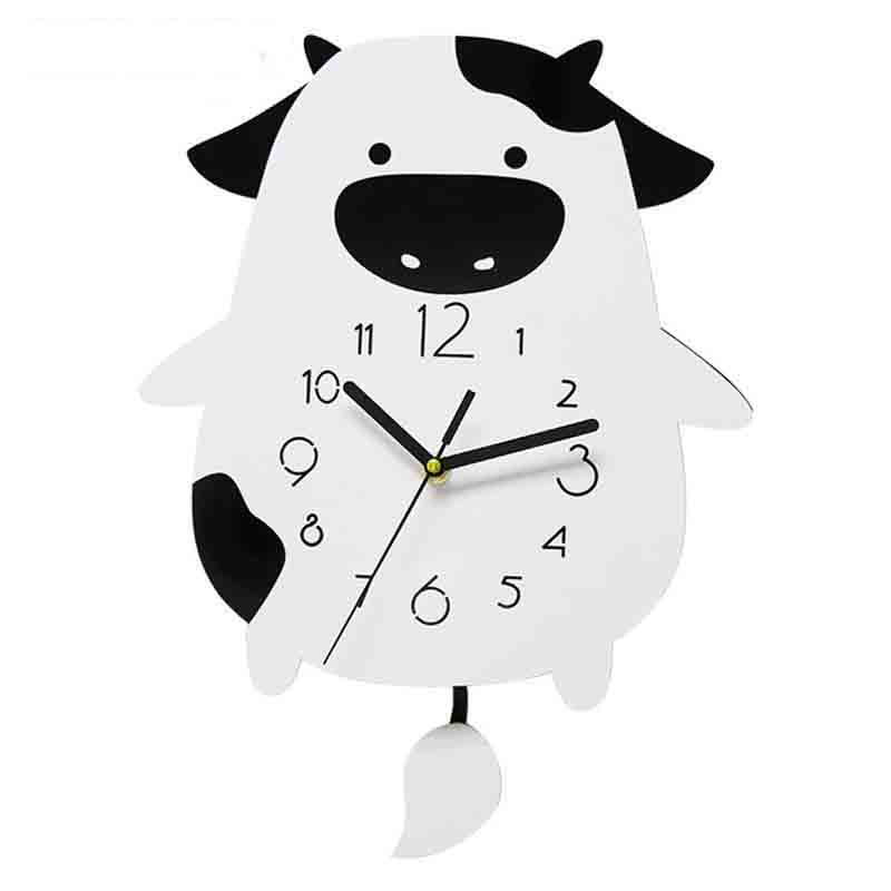 Factory Custom dairy cow Pattern acrylic Wall Clock