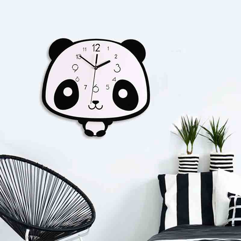 Big Head Panda Acrylic Wall Clock