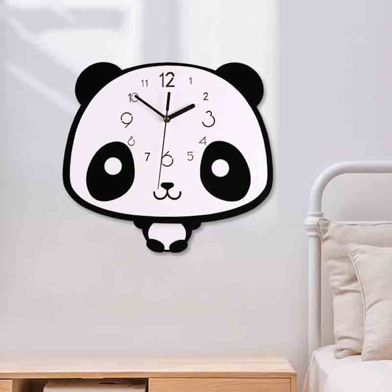 Big Head Panda Acrylic Wall Clock