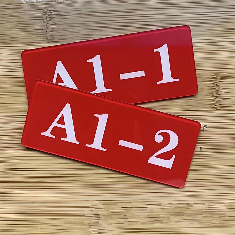 Customized acrylic house number signboard manufacturer