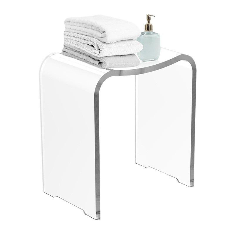 Acrylic furniture factory customizes transparent stools for bathrooms