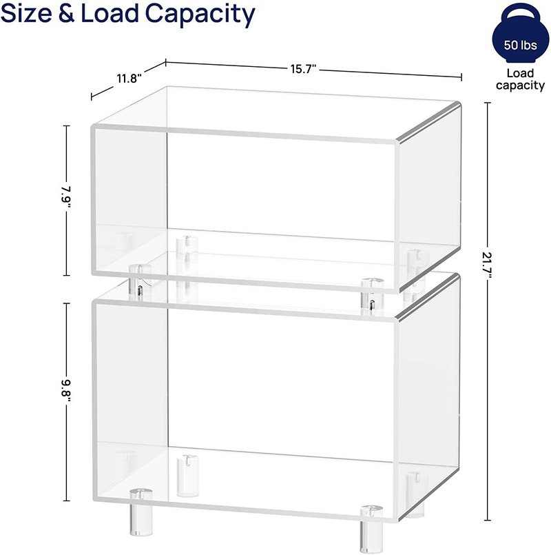 acrylic bedside table