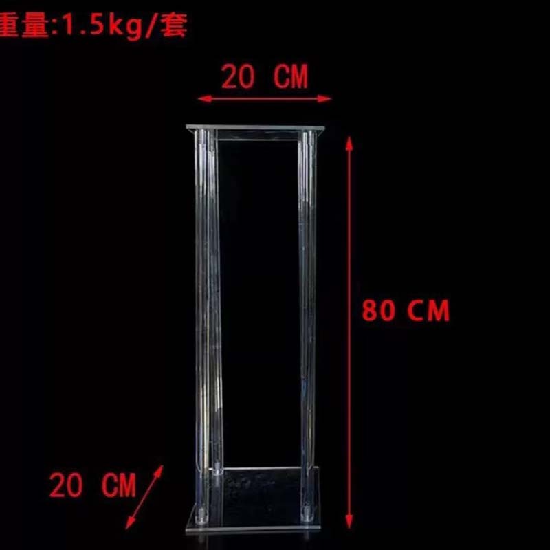 acrylic square column flower stand acrylic square column flower stand